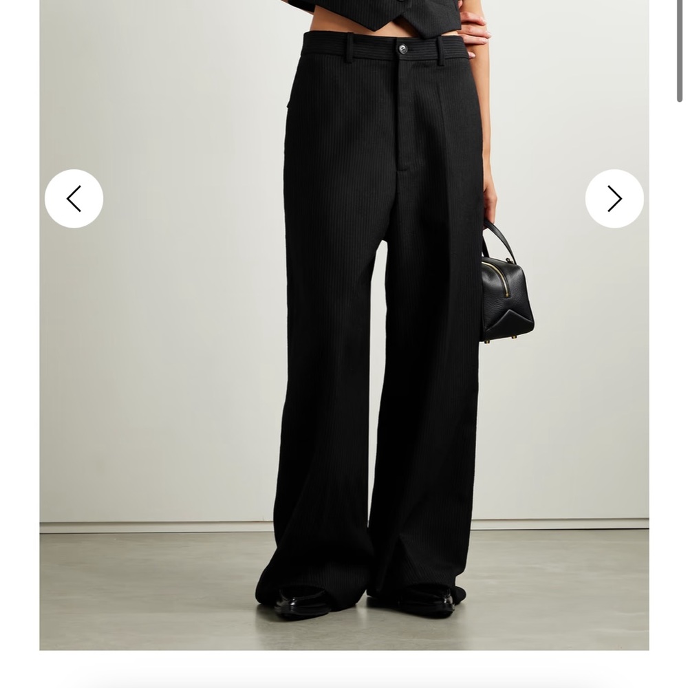 NILI LOTAN
Johan pinstriped wool-twill wide-leg pants